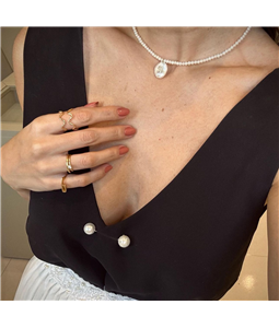 BROCHE ALFINETE DUAS PROLAS