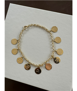 PULSEIRA 10 MANDAMENTOS - OURO 18K AMARELO